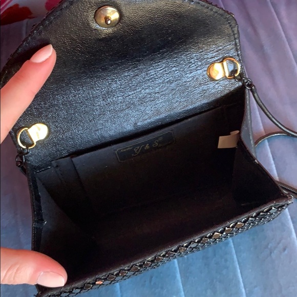 Vintage black sequin crossbody - Picture 4 of 5